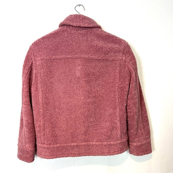 Vince Mauve Teddy Sherpa Jacket XS - Picture 3 of 9